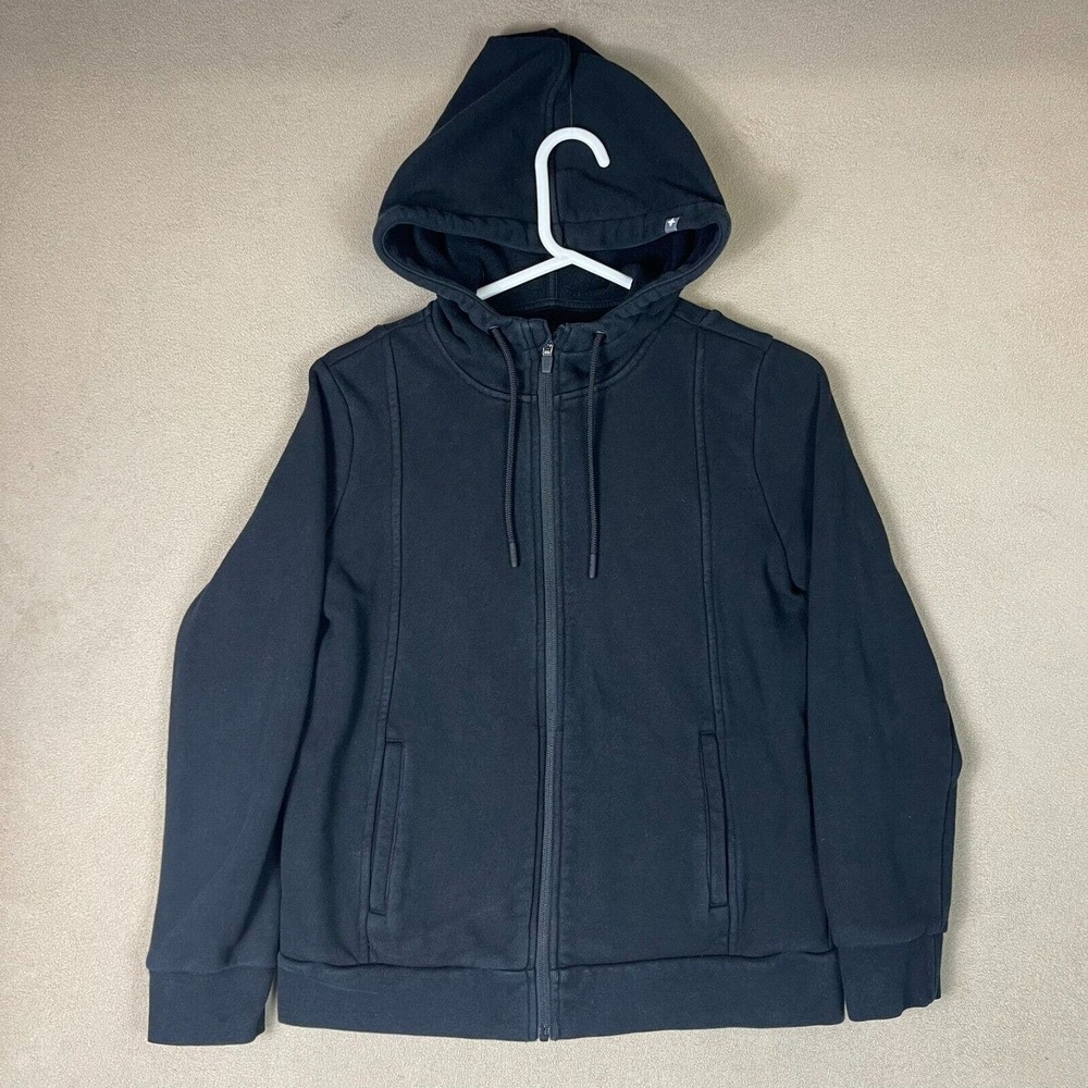 Figs Hoodie Womens Small Black On Shift Full‎ Zip Sweater Pullover Medical Adult